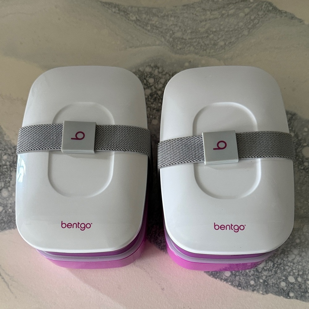 Bentgo White and Pink Lunch Boxes